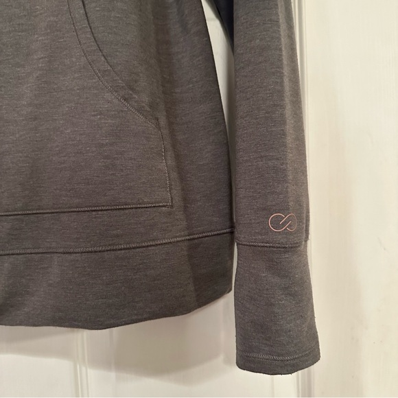 Calia Carrie Underwood Hoodie Size Medium Womens Gray Effortless Dip Dye Ombre - Picture 3 of 7